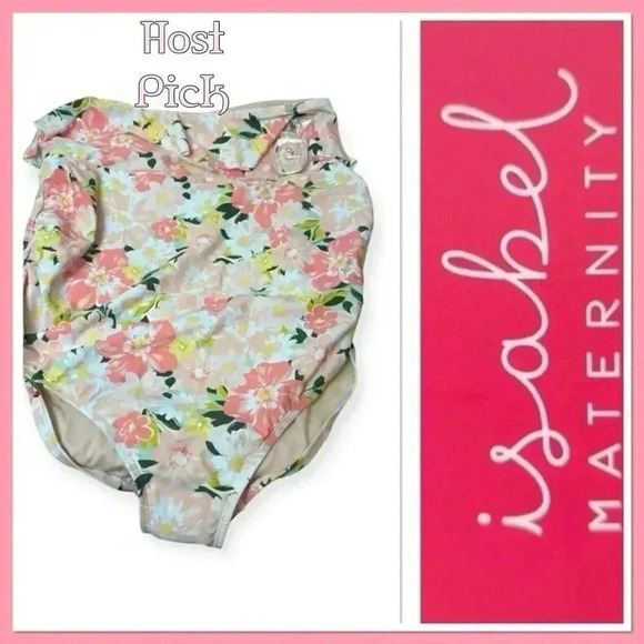 Isabel Maternity Floral One Piece Swimsuit - Picture 1 of 11